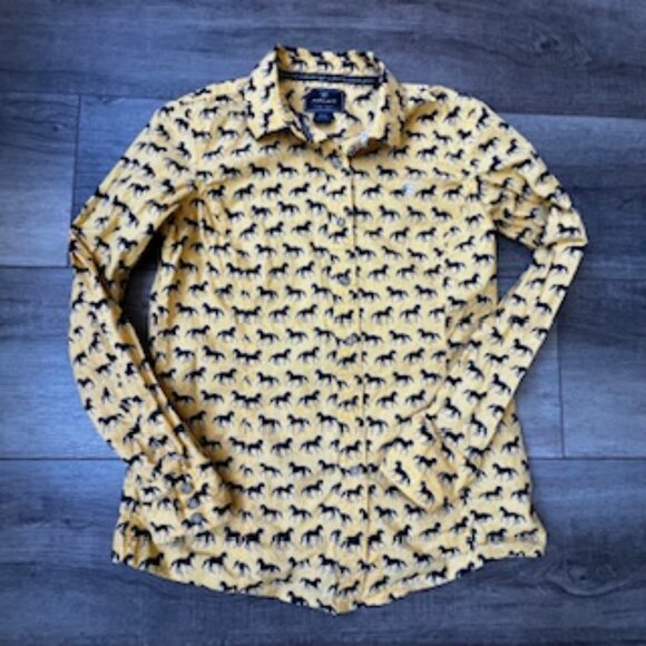 Ariat Performance long sleeve show shirt western cowgirl rodeo 100% cotton med - Picture 4 of 11